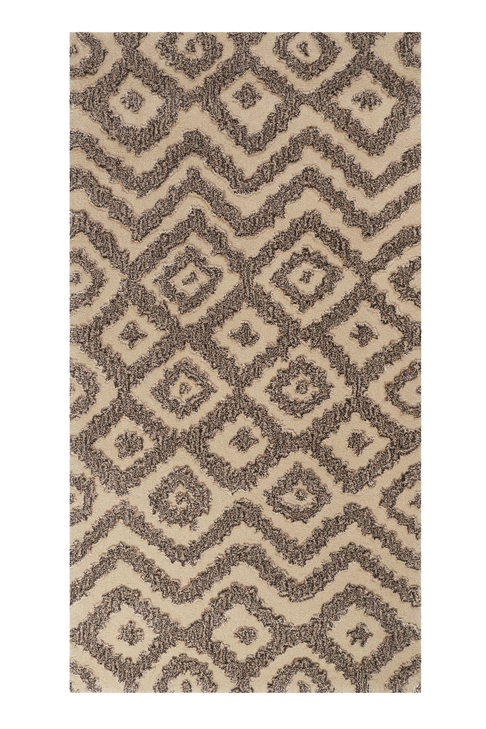 Esprit Teppich Taupe Braun aus Wolle "Africa Ethnic"