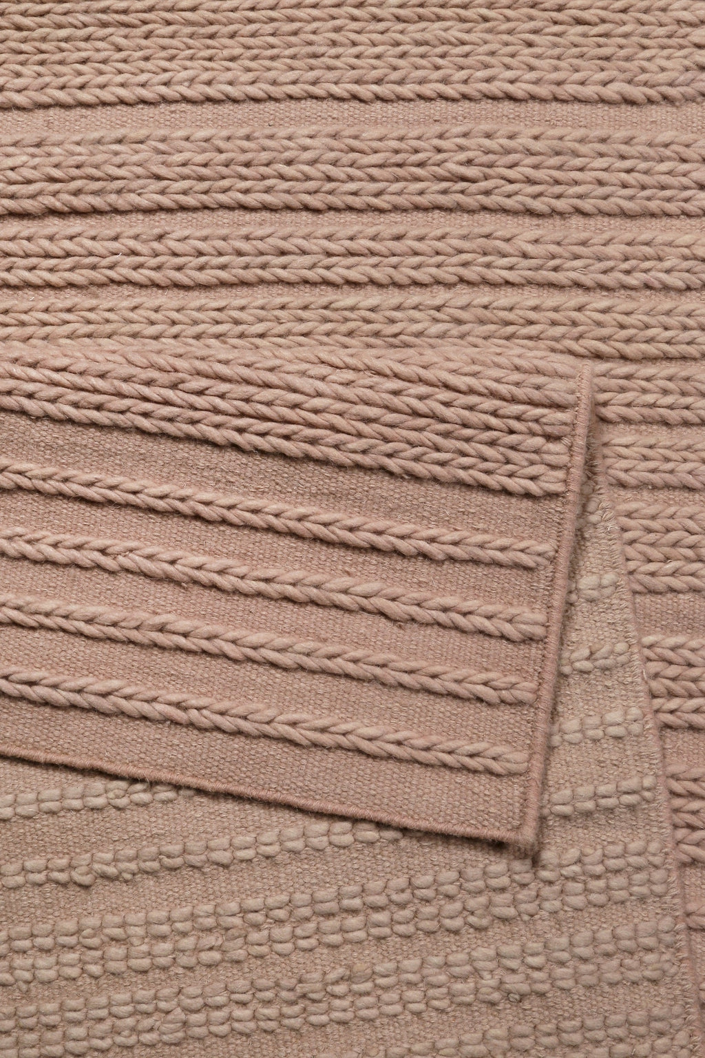 Esprit Kelim Teppich Rosa aus Wolle "Aurelia"