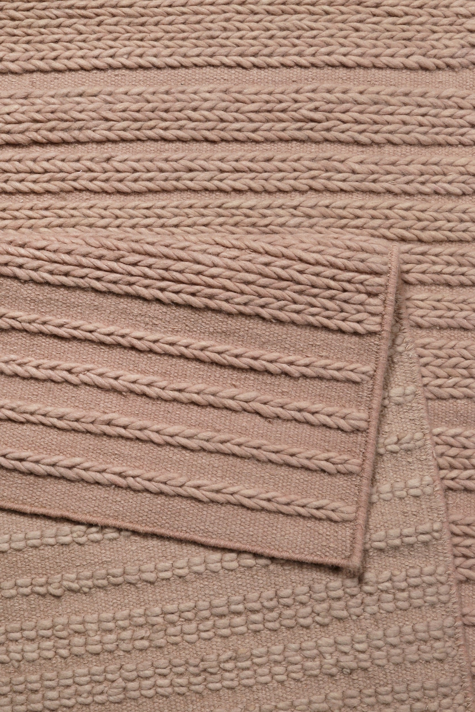 Esprit Kelim Teppich Rosa aus Wolle "Aurelia"