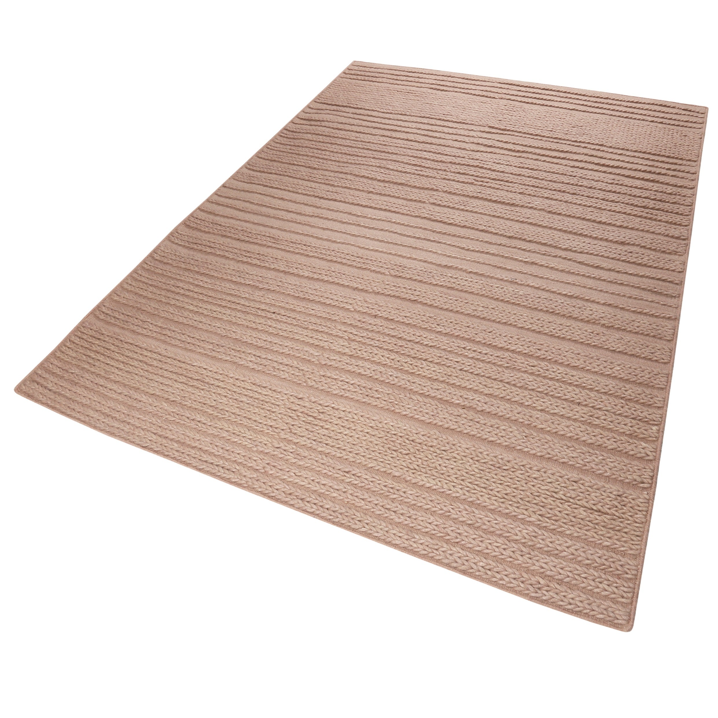 Esprit Kelim Teppich Rosa aus Wolle "Aurelia"