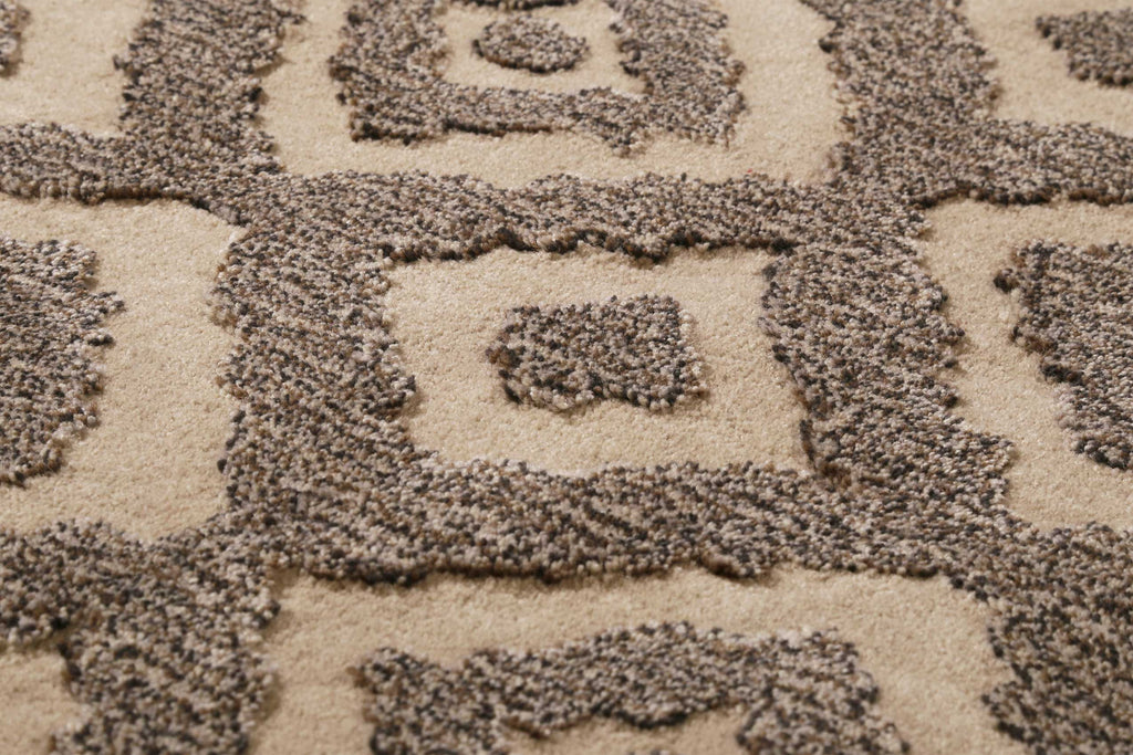 Esprit Teppich Taupe Braun aus Wolle "Africa Ethnic"