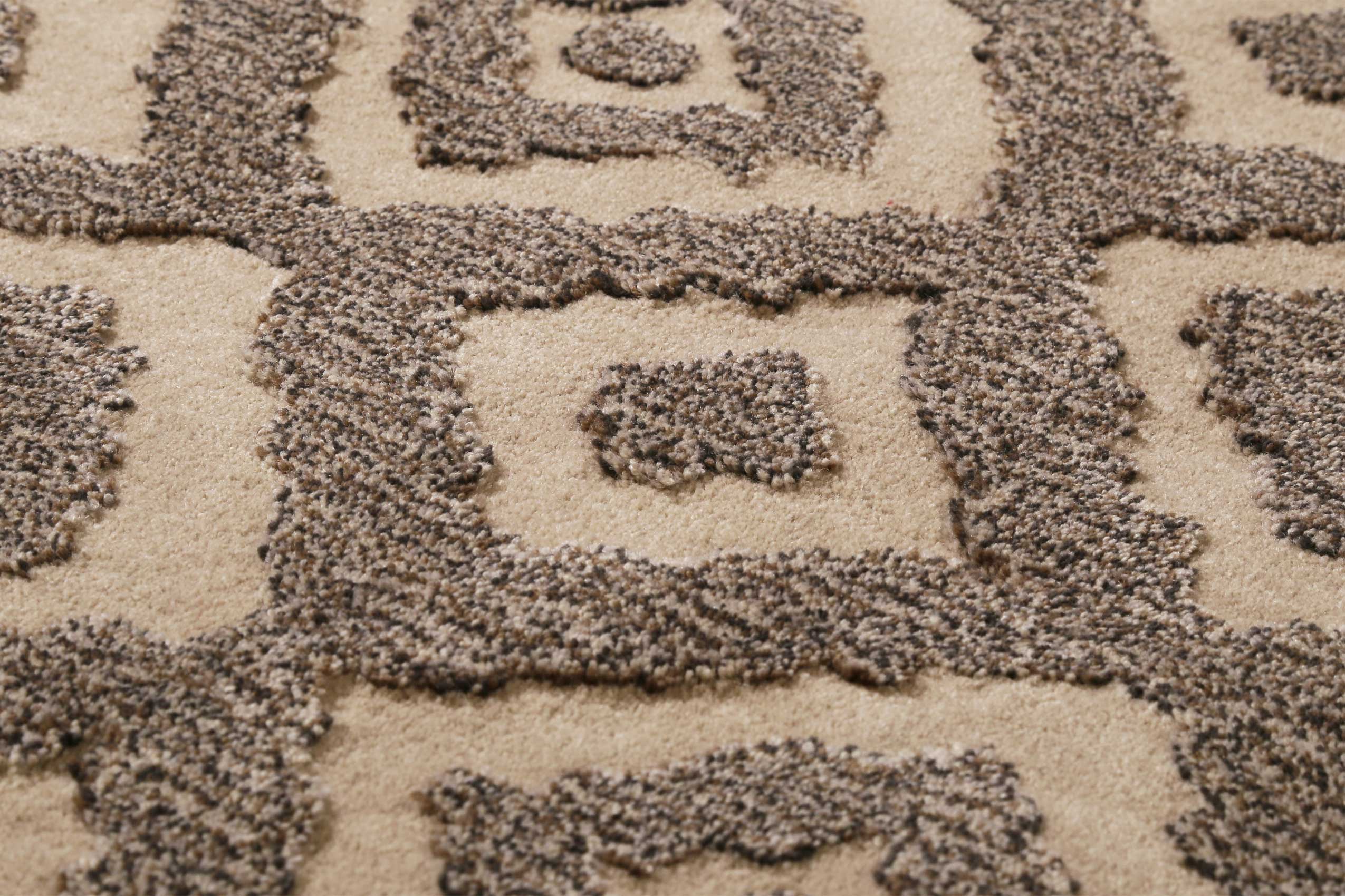 Esprit Teppich Taupe Braun aus Wolle "Africa Ethnic"