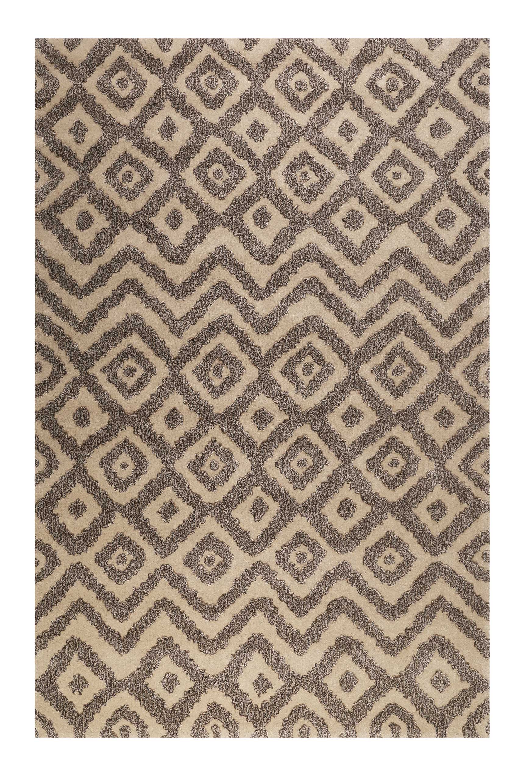 Esprit Teppich Taupe Braun aus Wolle "Africa Ethnic"