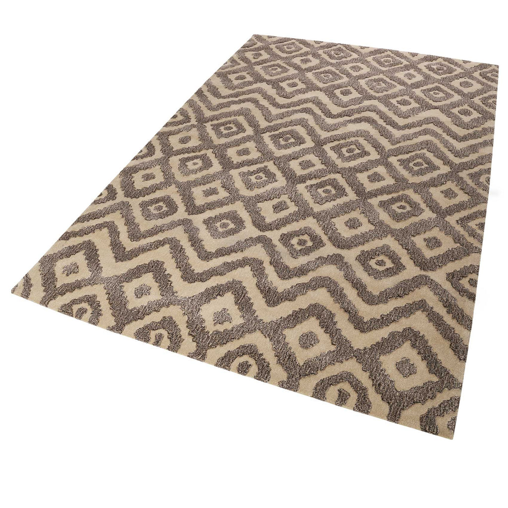 Esprit Teppich Taupe Braun aus Wolle "Africa Ethnic"