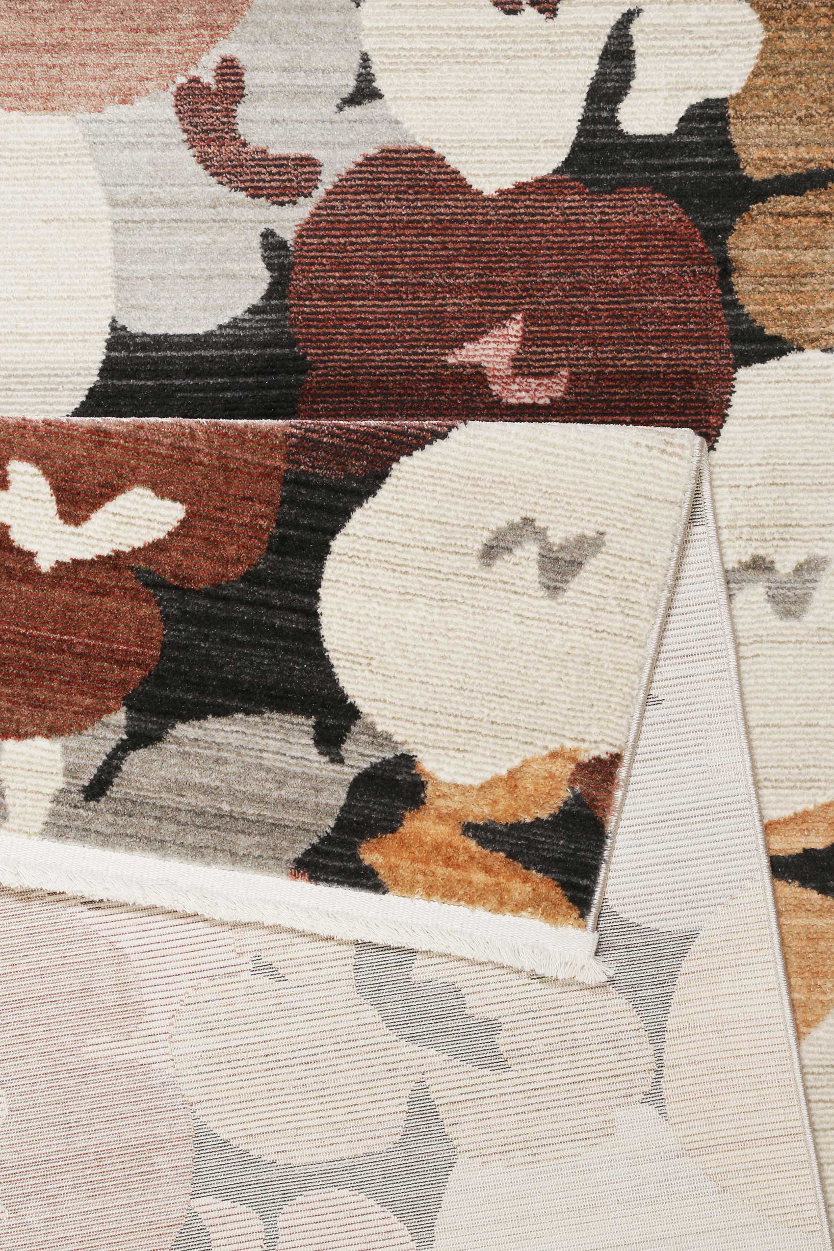 Esprit Teppich Rot Terracotta Sand Beige Grau "Agneta"