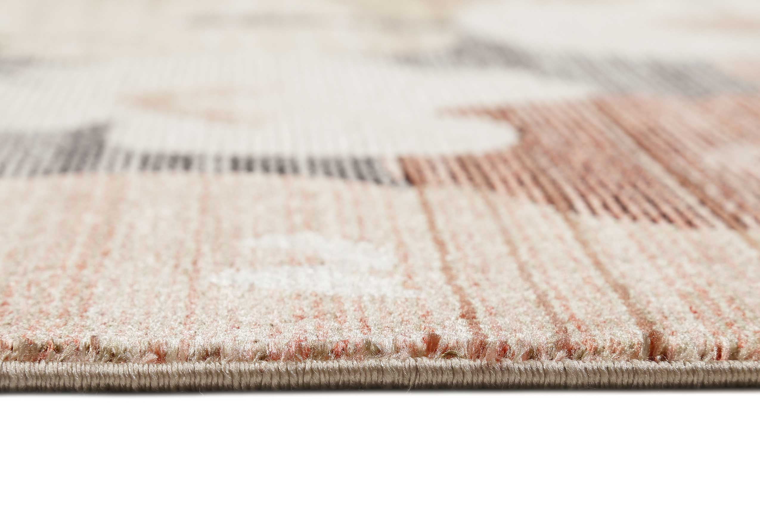 Esprit Teppich Rot Terracotta Sand Beige Grau "Agneta"