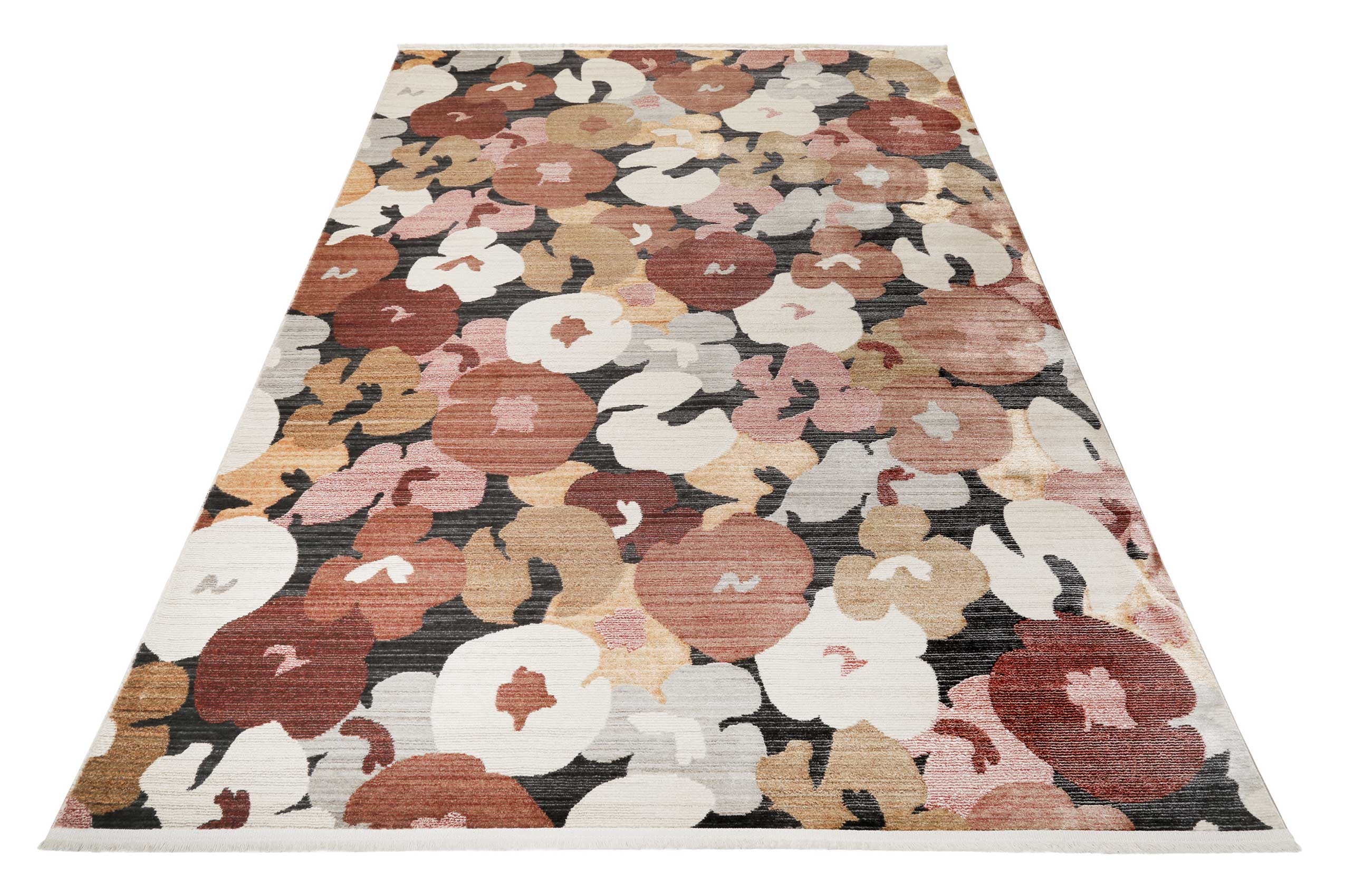 Esprit Teppich Rot Terracotta Sand Beige Grau "Agneta"