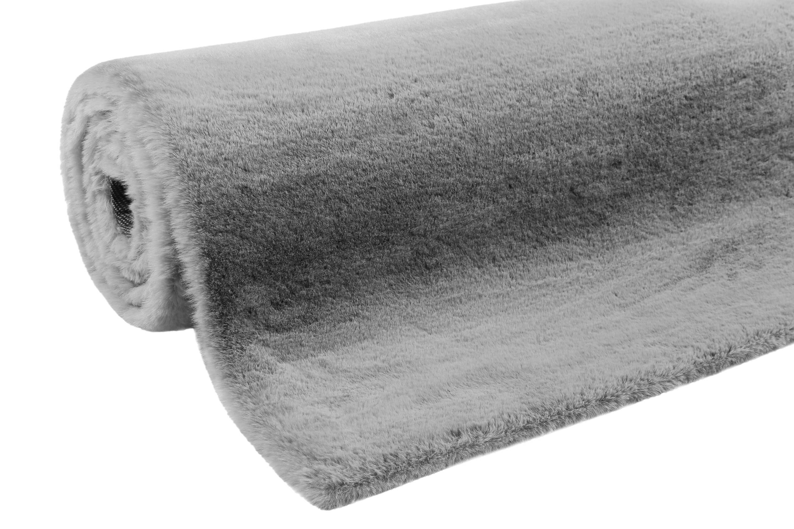 Esprit Kunstfell Teppich Grau und sehr flauschig Hochflor "Alice"