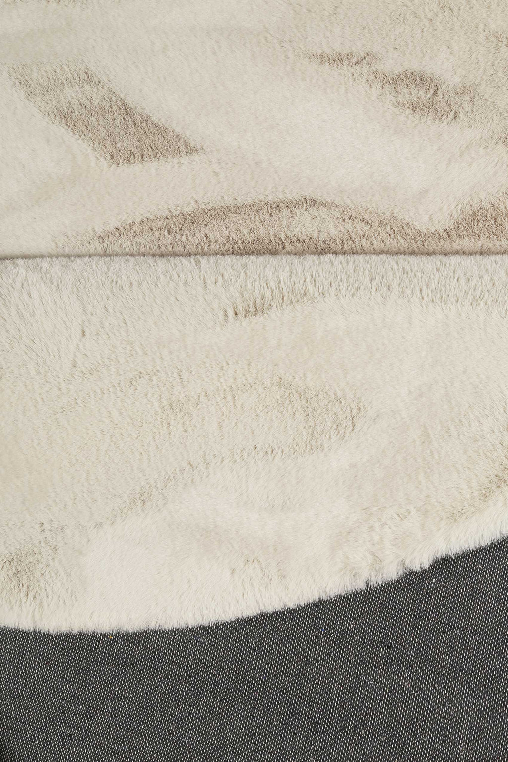 Esprit Kunstfell Teppich Rund Creme Beige und sehr flauschig Hochflor "Alice"