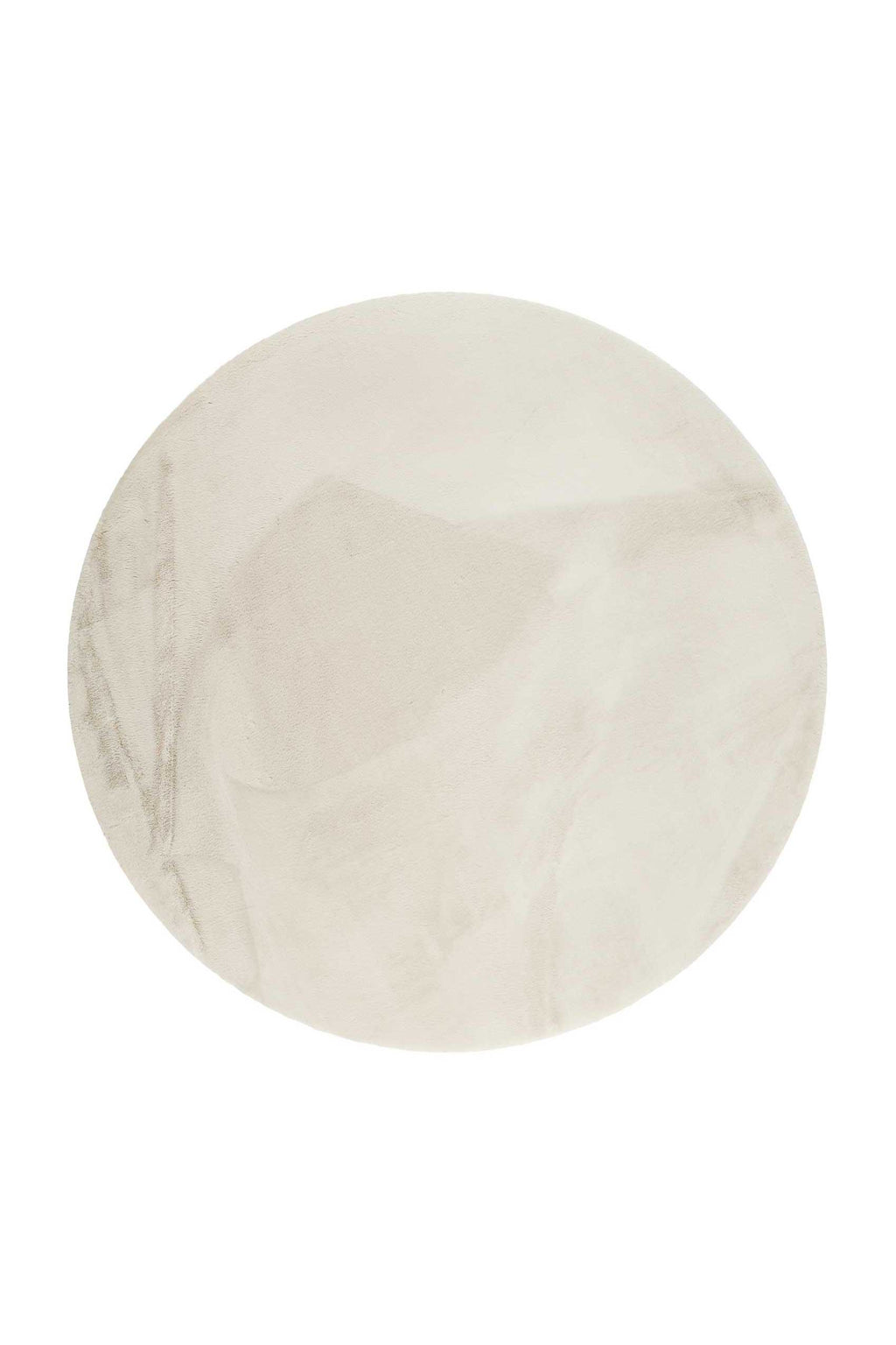 Esprit Kunstfell Teppich Rund Creme Beige und sehr flauschig Hochflor "Alice"