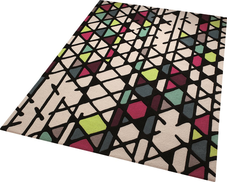 Esprit Kurzflor Teppich aus Wolle "Artisan Pop" beige multicolour