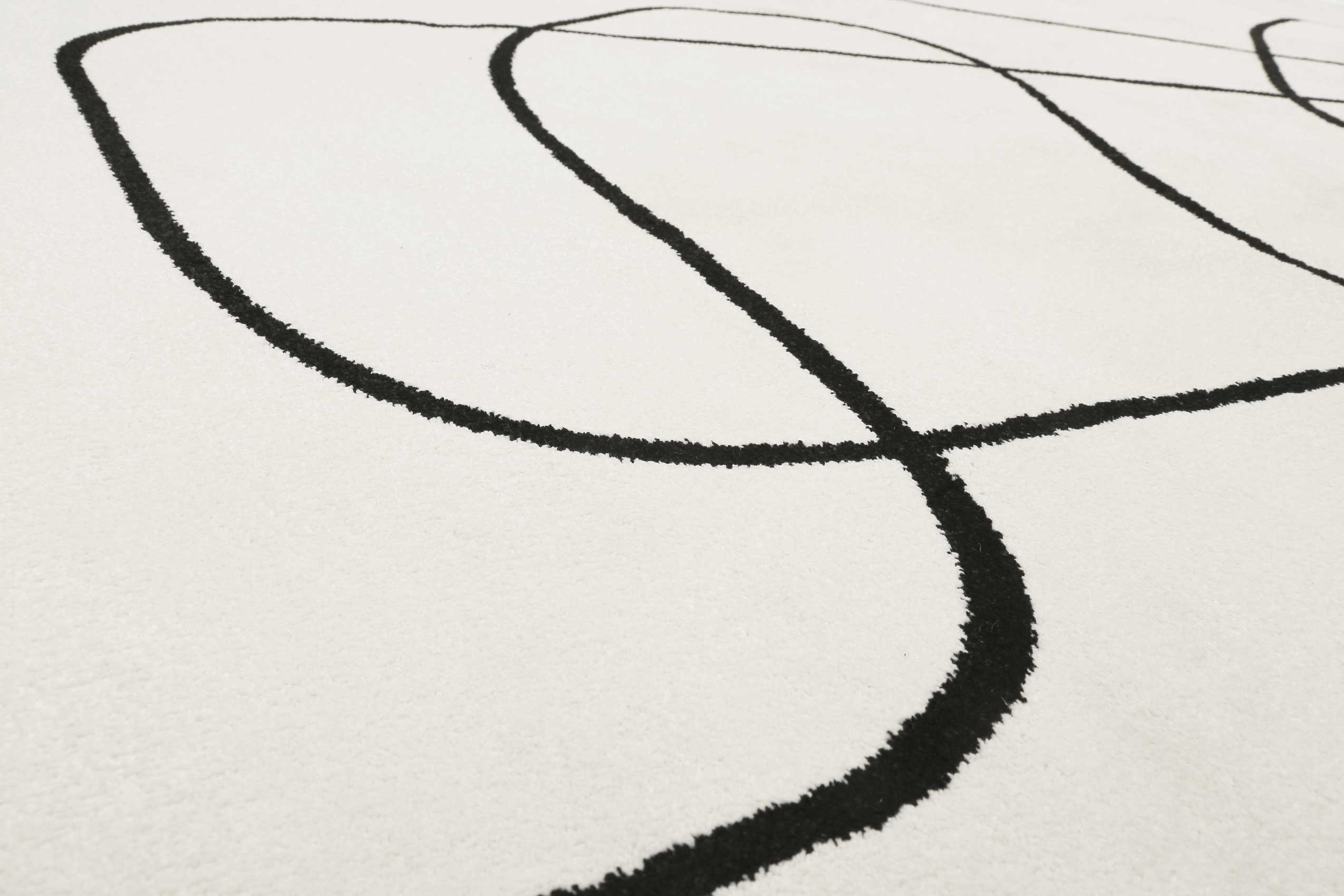 Esprit Teppich Weiß Schwarz Kurzflor "Artist"