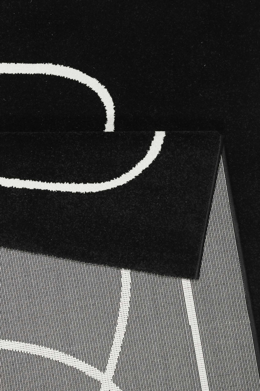 Esprit Teppich Schwarz Weiß Kurzflor "Artist"