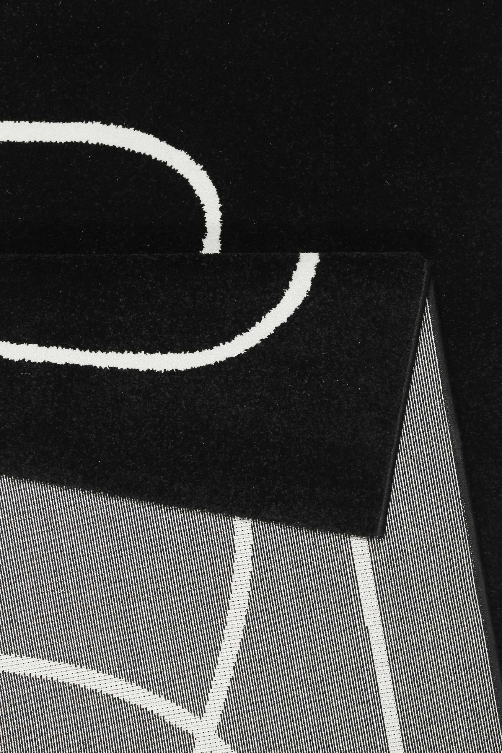 Esprit Teppich Schwarz Weiß Kurzflor "Artist"