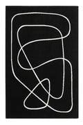 Esprit Teppich Schwarz Weiß Kurzflor "Artist"