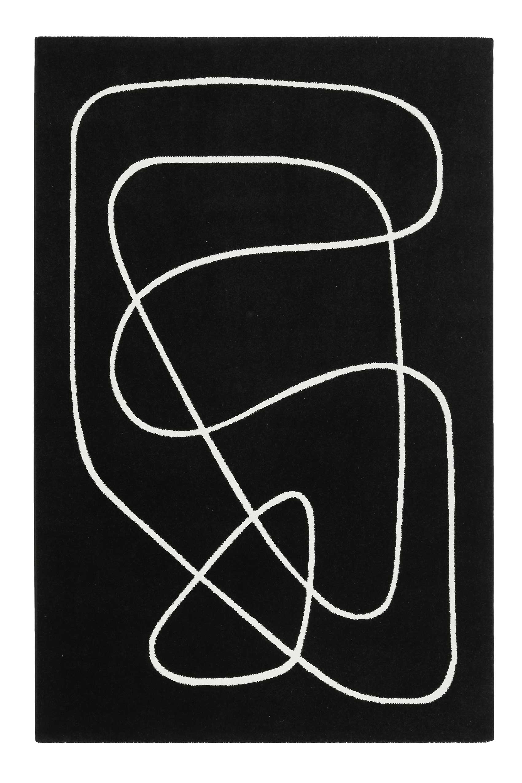 Esprit Teppich Schwarz Weiß Kurzflor "Artist"