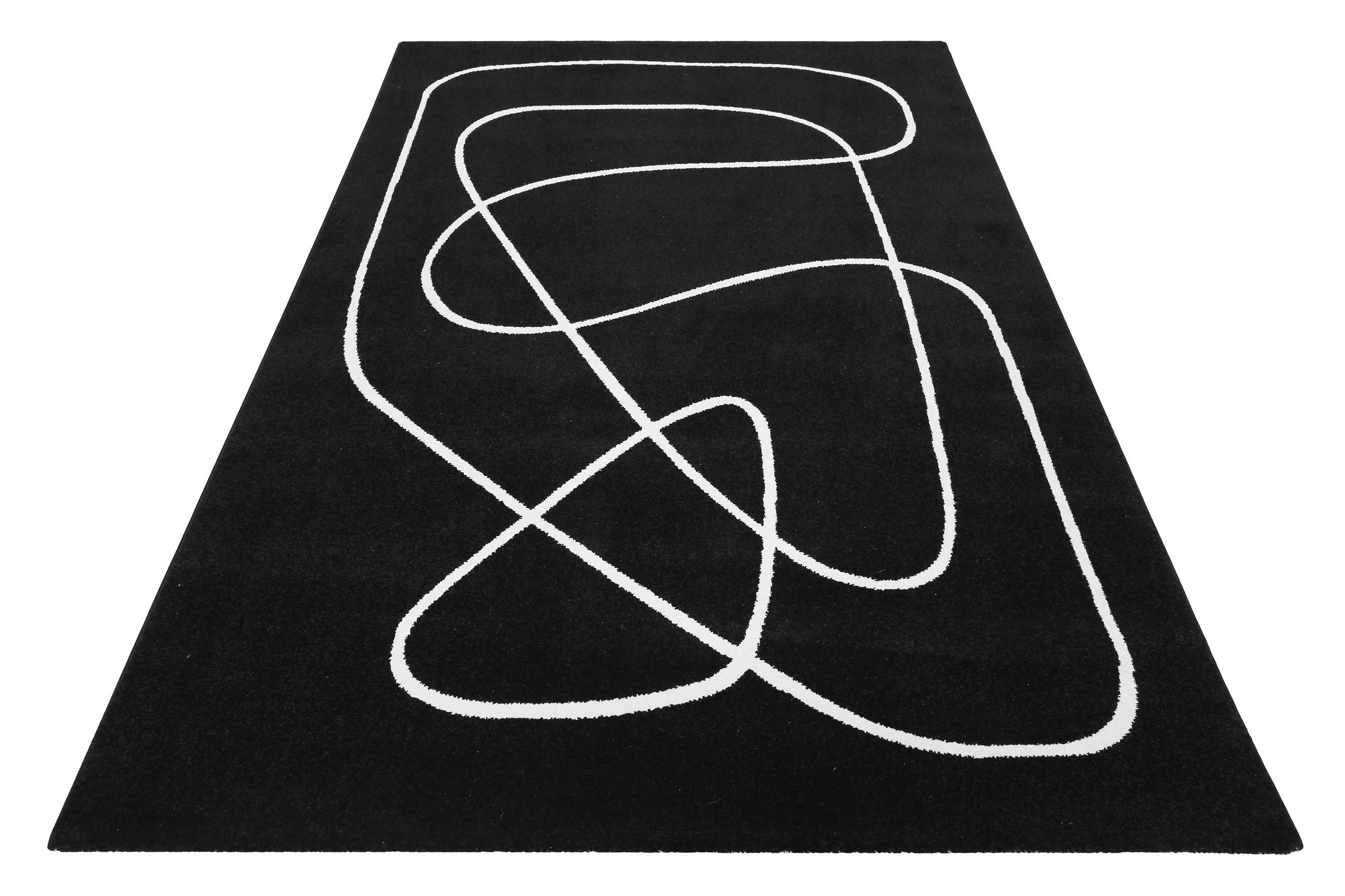 Esprit Teppich Schwarz Weiß Kurzflor "Artist"