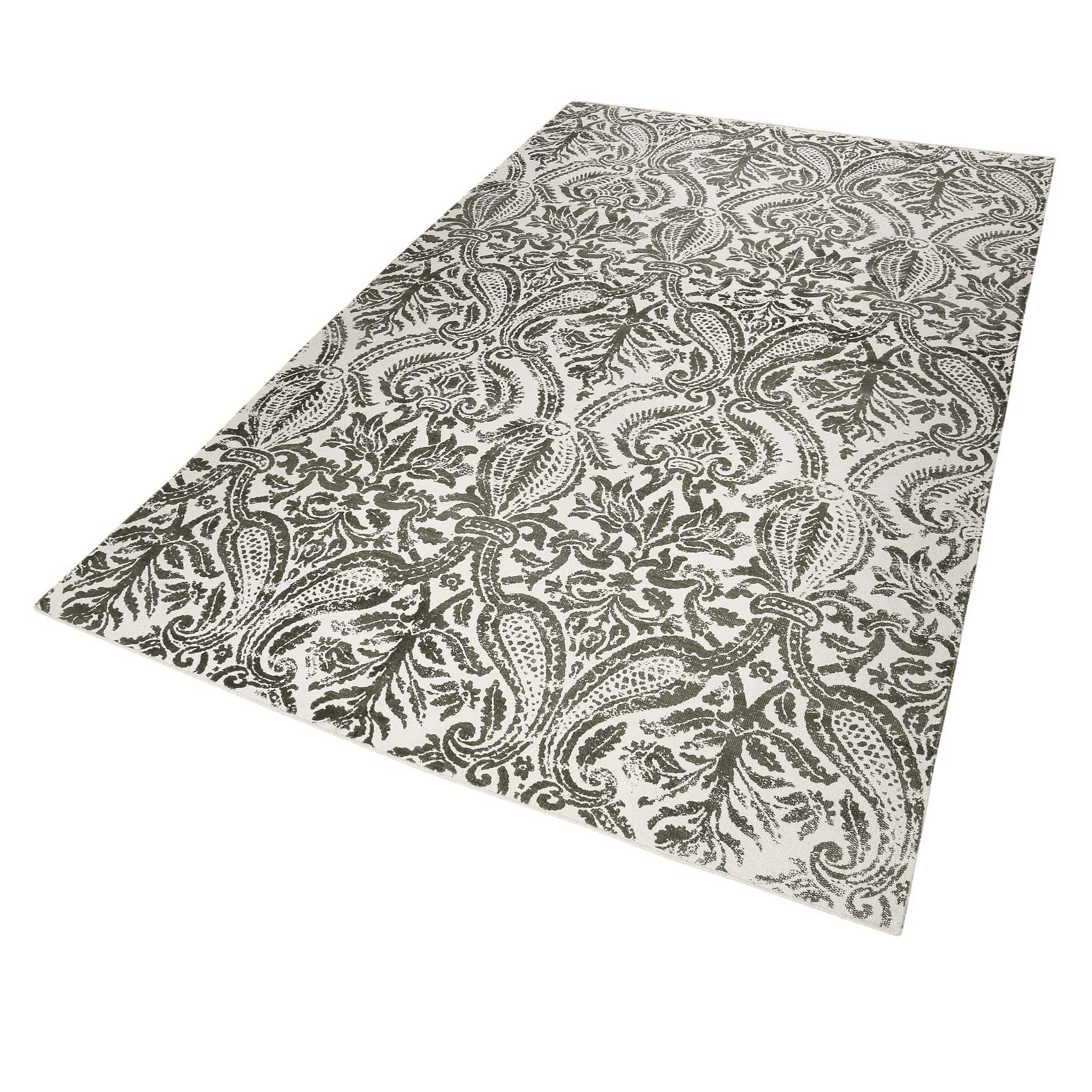 Esprit Kelim Teppich beige grau aus Baumwolle "Arvid"