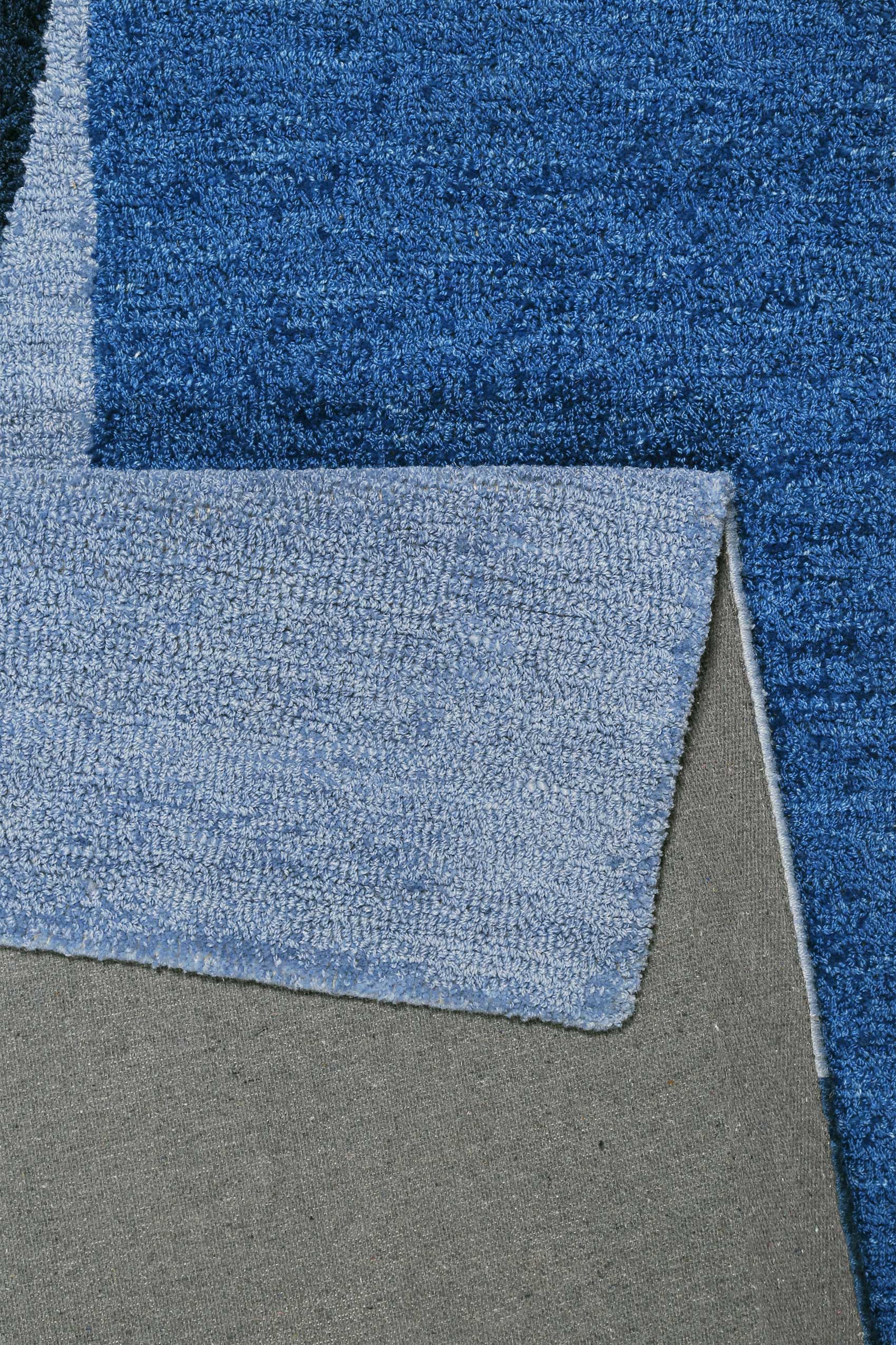 Esprit Kurzflor Teppich Blau "Backup"