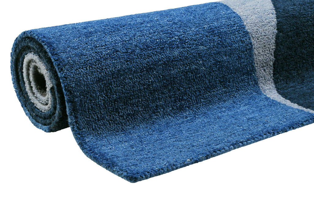 Esprit Kurzflor Teppich Blau "Backup"