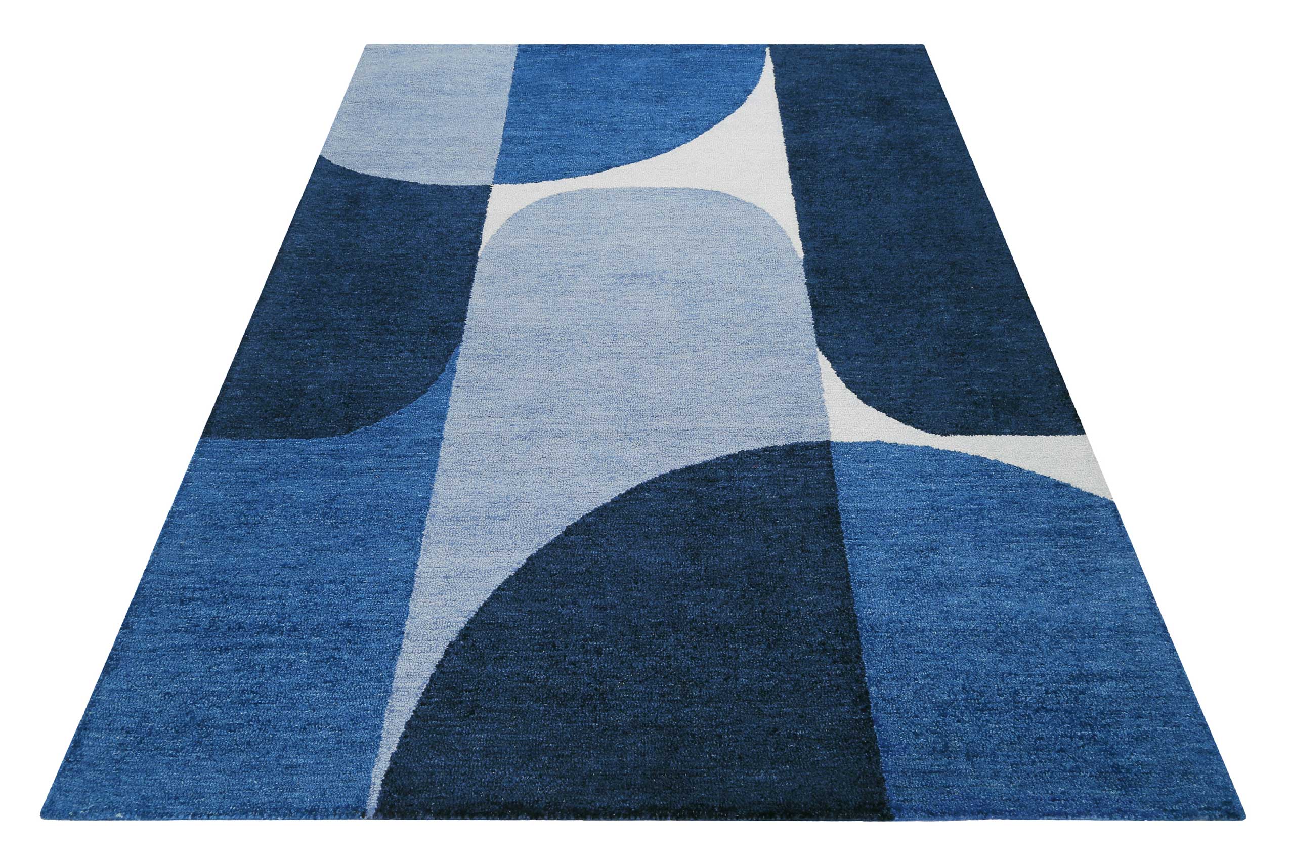 Esprit Kurzflor Teppich Blau "Backup"