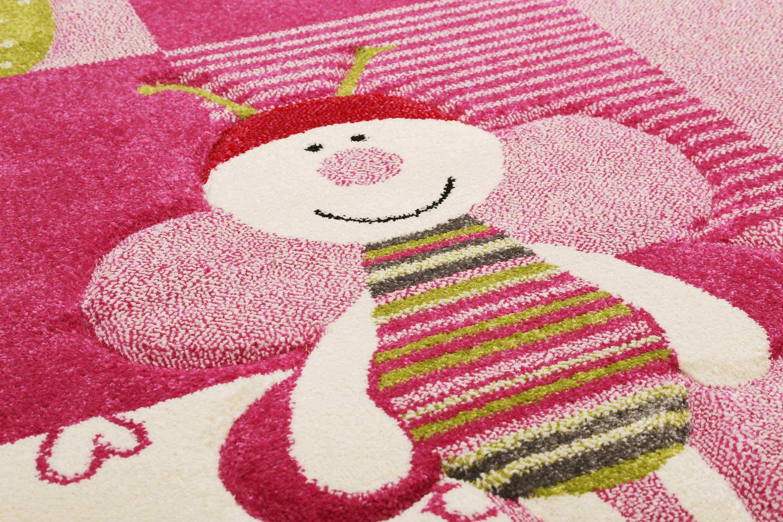 Esprit Kinderteppich Rosa Bunt "Bee 2.0"