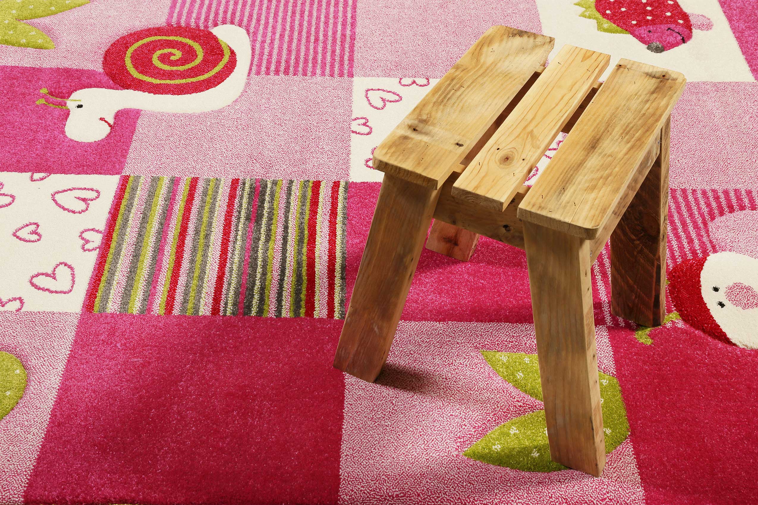 Esprit Kinderteppich Rosa Bunt "Bee 2.0"
