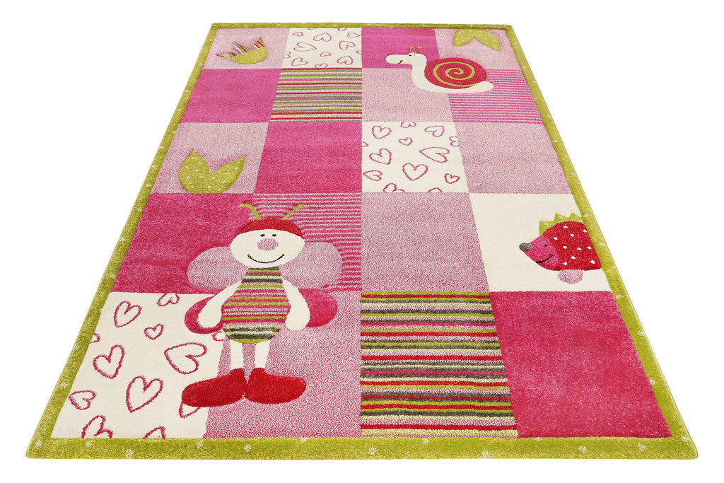 Esprit Kinderteppich Rosa Bunt "Bee 2.0"