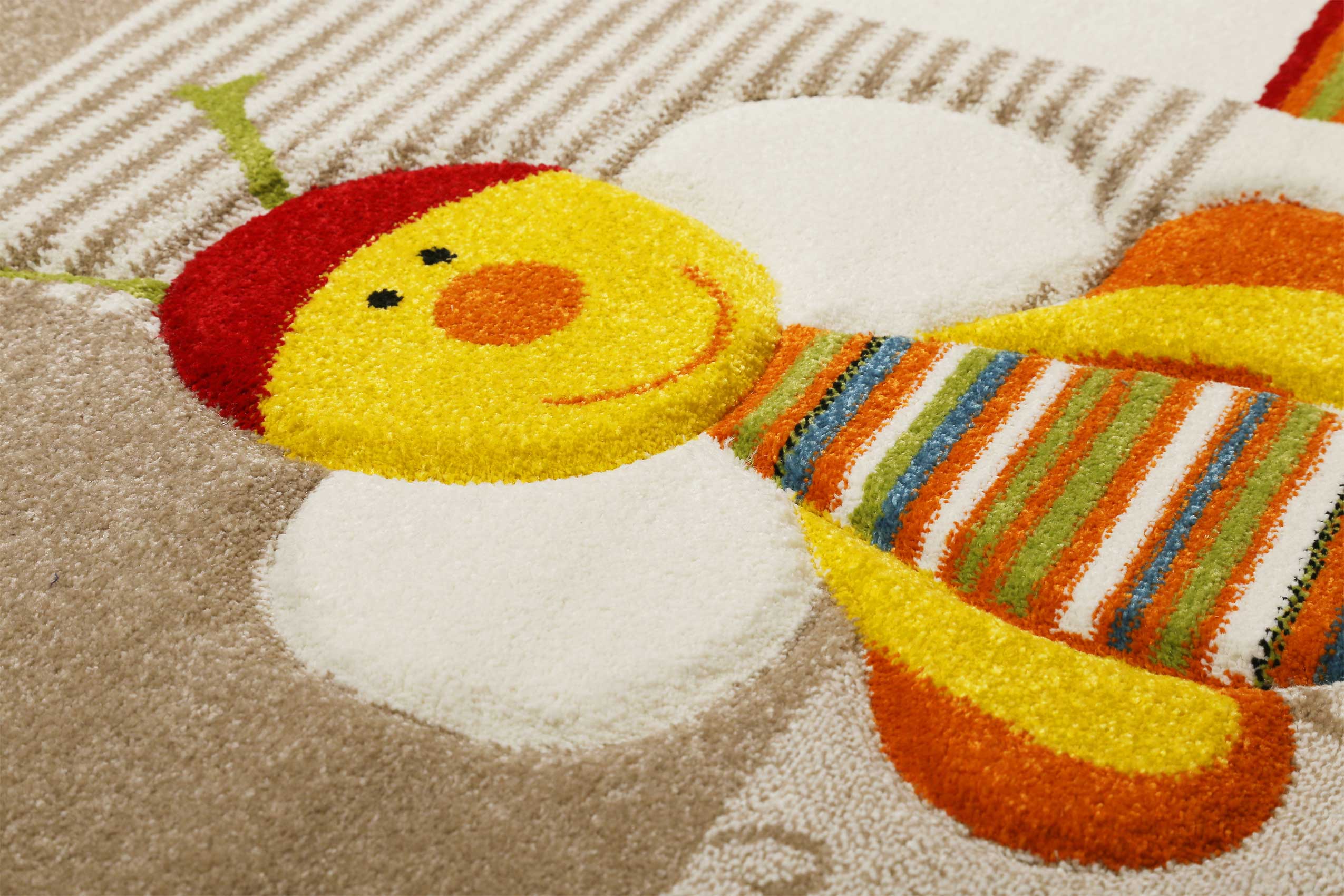 Esprit Kinderteppich Beige Bunt "Bee 2.0"