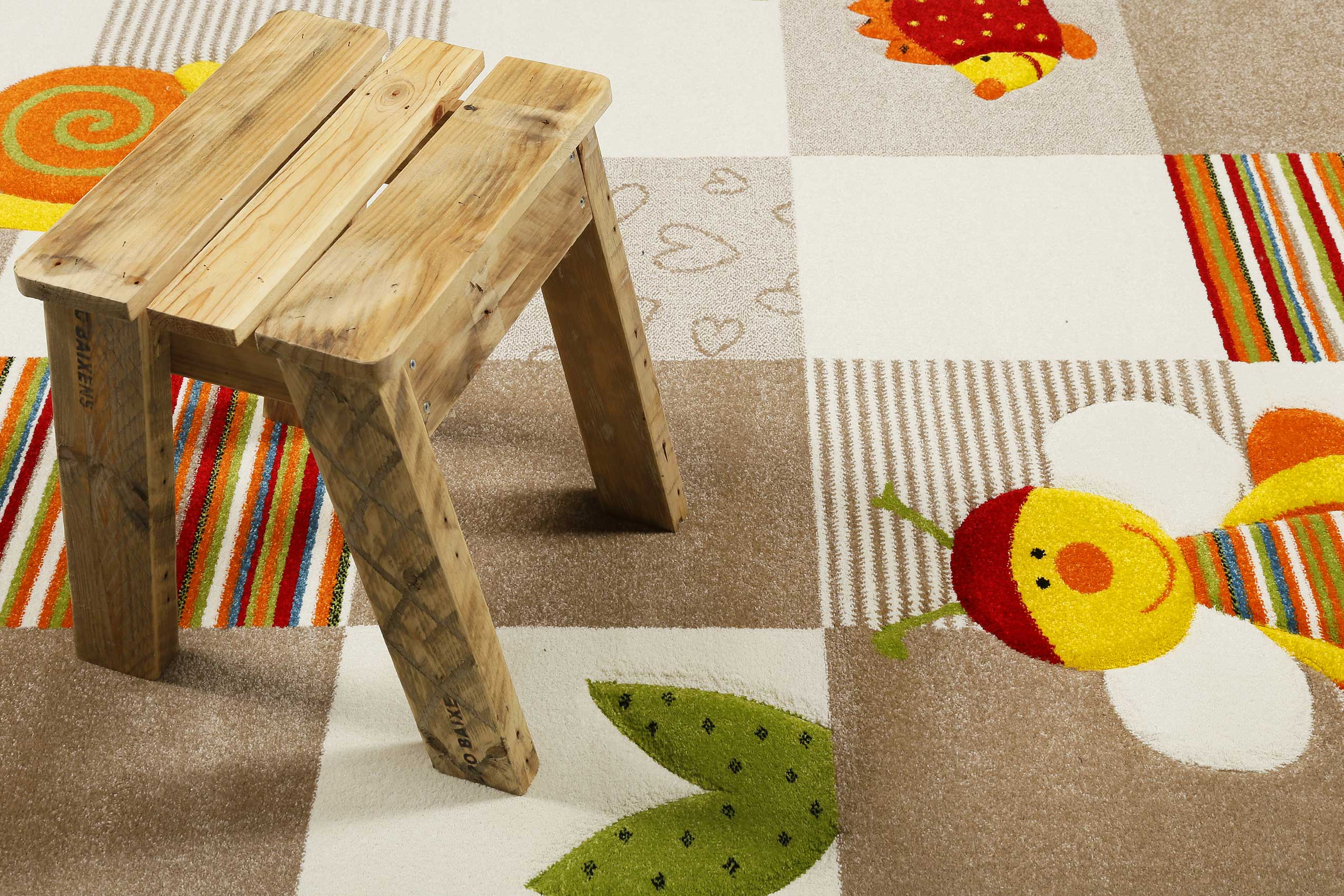 Esprit Kinderteppich Beige Bunt "Bee 2.0"