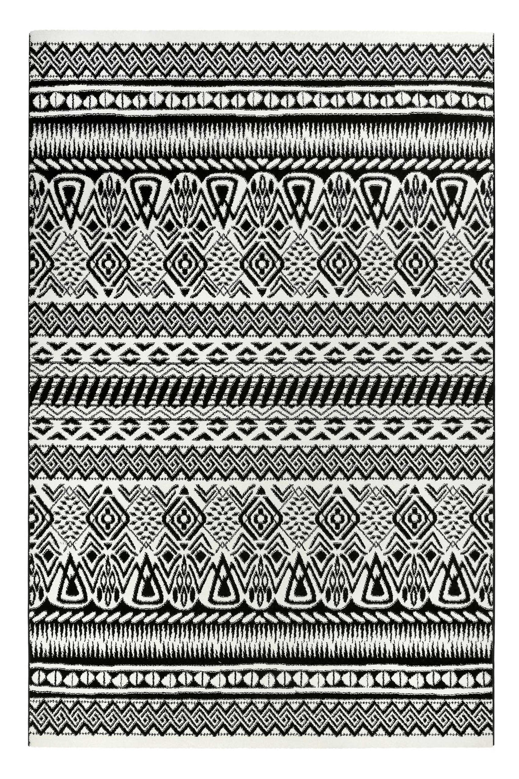 Esprit Teppich Schwarz Weiß Kurzflor "Black & White"