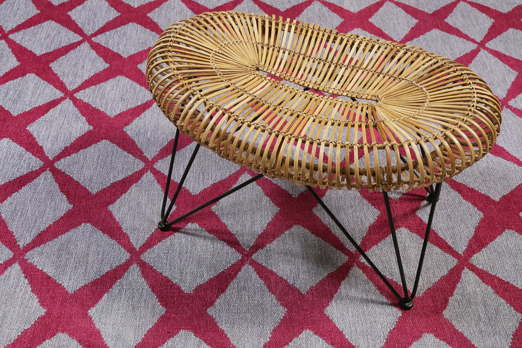 Esprit Teppich Grau Rot "Caledon"