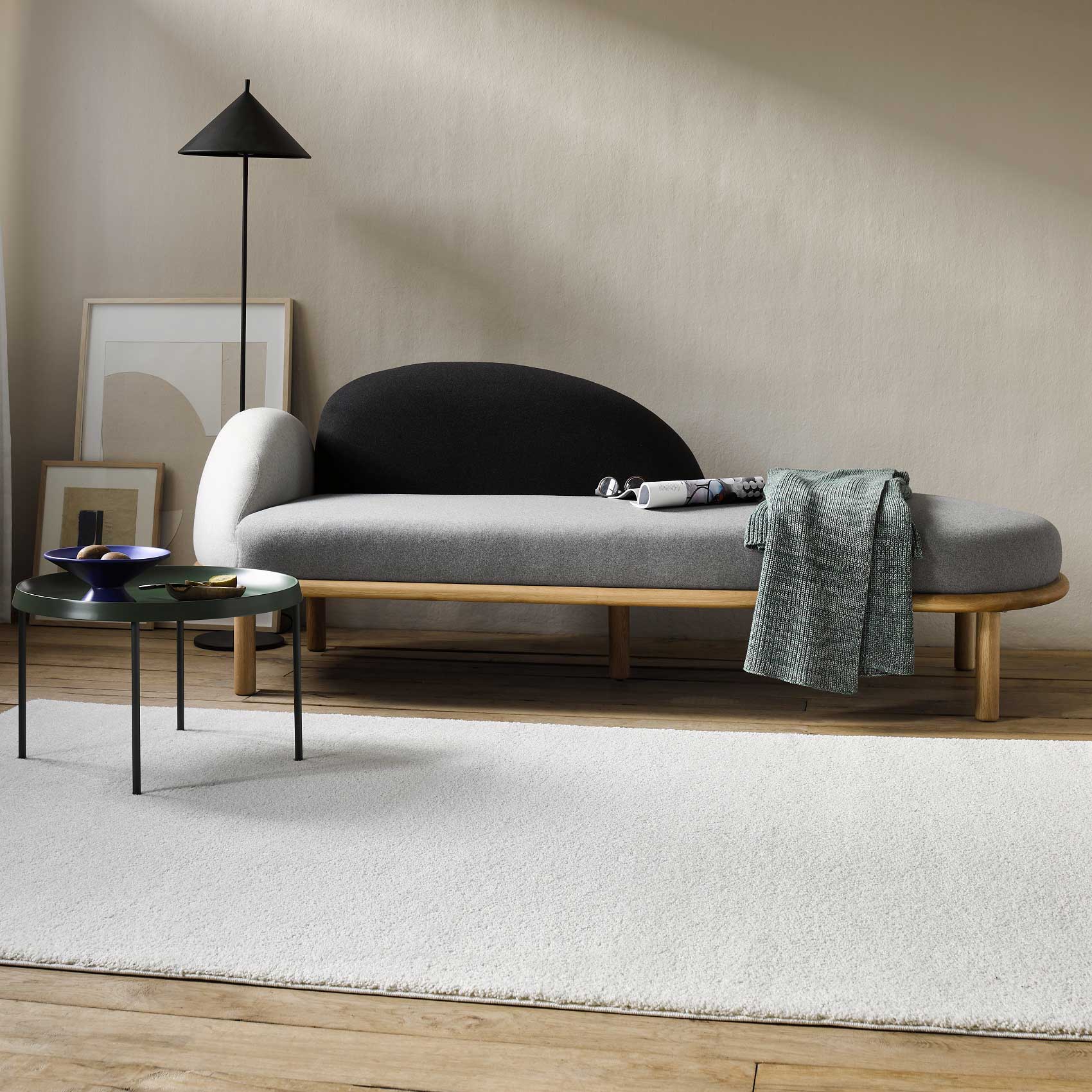 Esprit Teppich Creme Weiß Kurzflor "California"