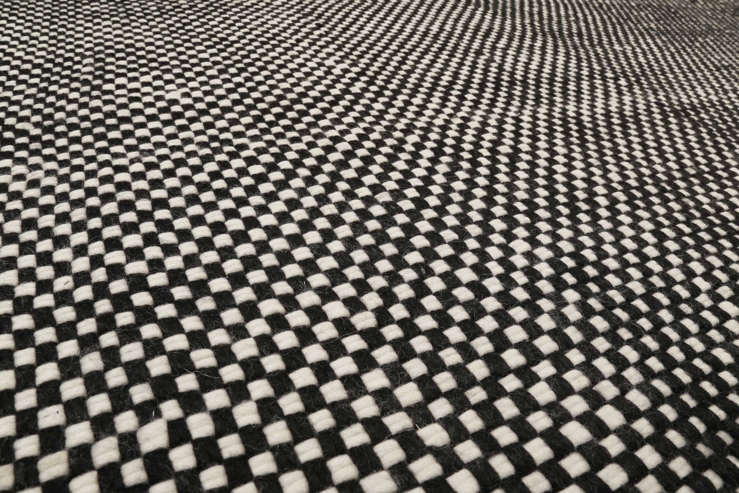 Esprit Handwebteppich Schwarz aus Wolle "Casa"