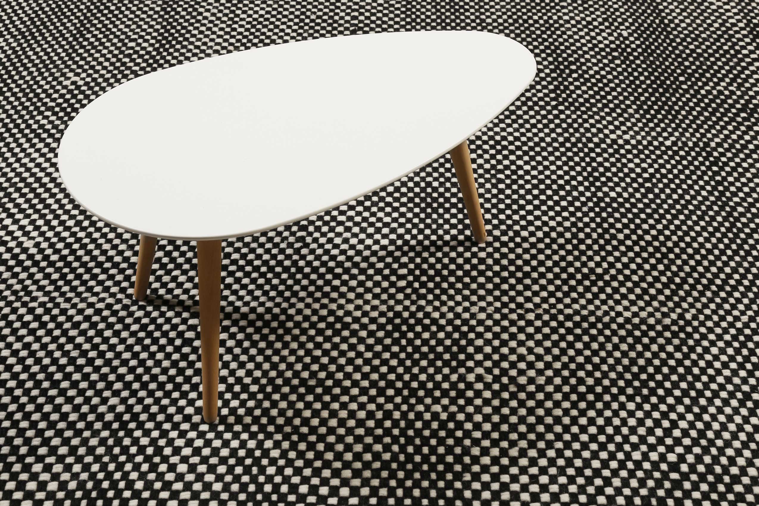 Esprit Handwebteppich Schwarz aus Wolle "Casa"