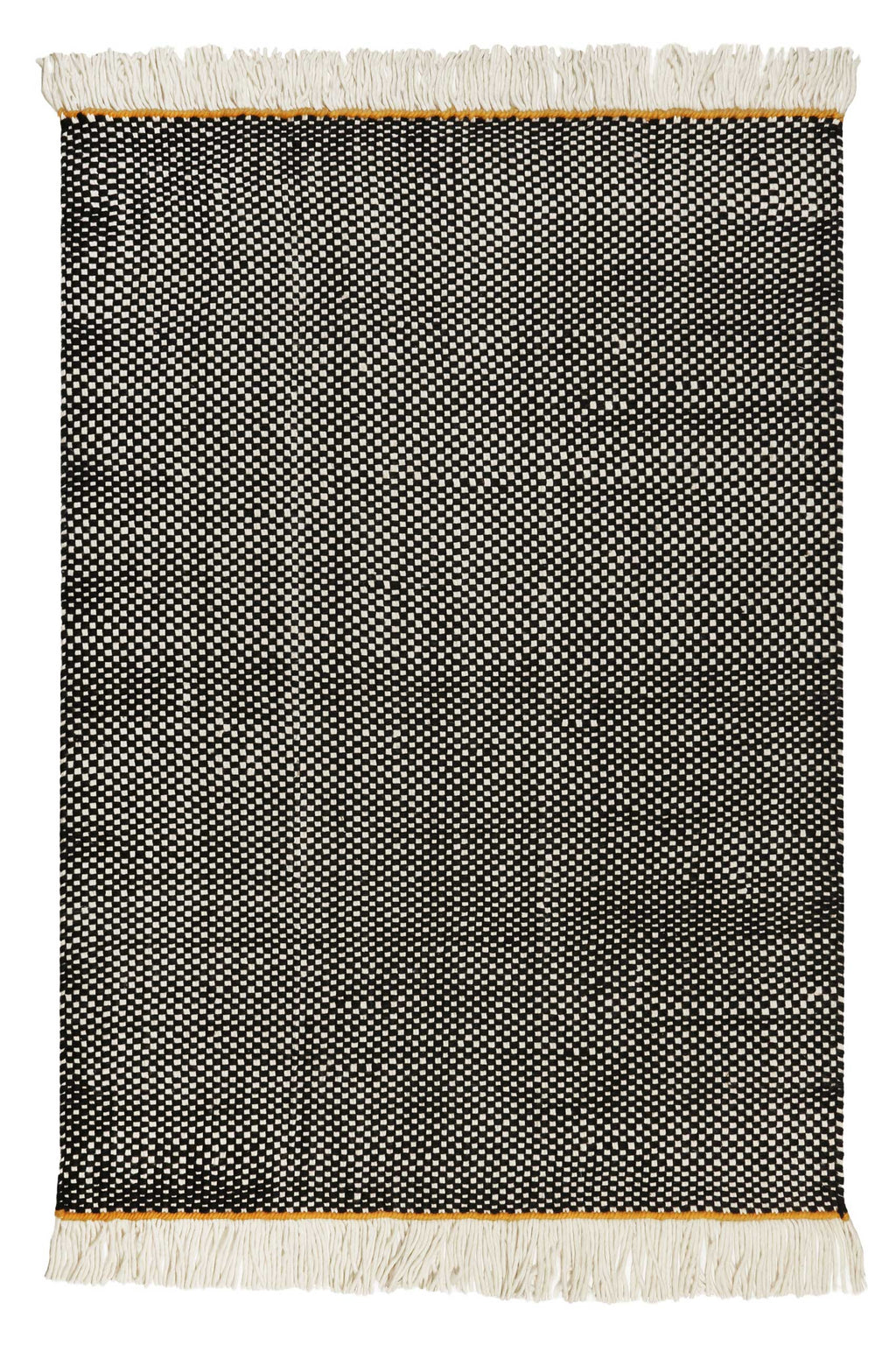 Esprit Handwebteppich Schwarz aus Wolle "Casa"