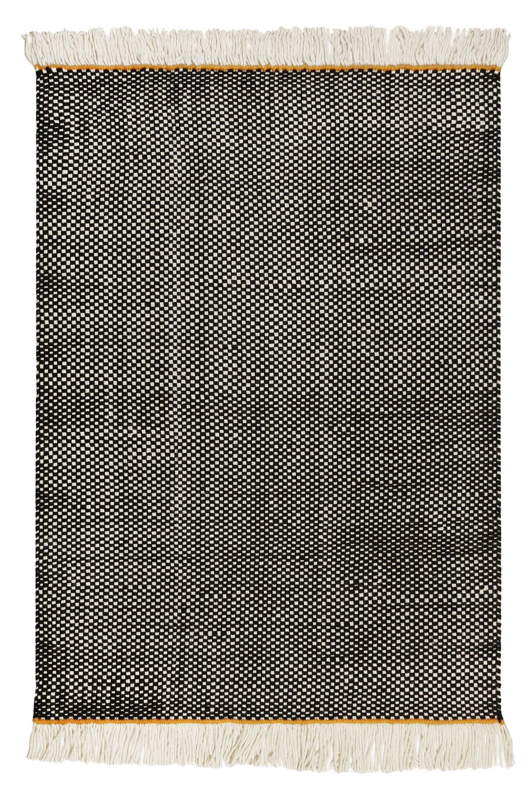Esprit Handwebteppich Schwarz aus Wolle "Casa"
