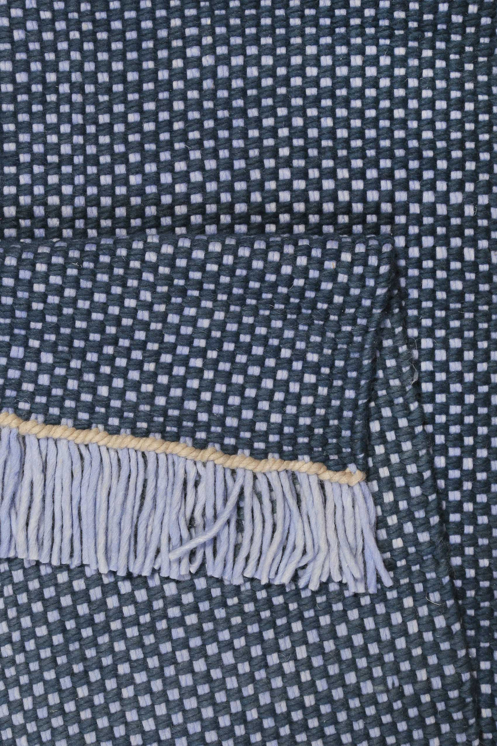 Esprit Handwebteppich Blau aus Wolle "Casa"