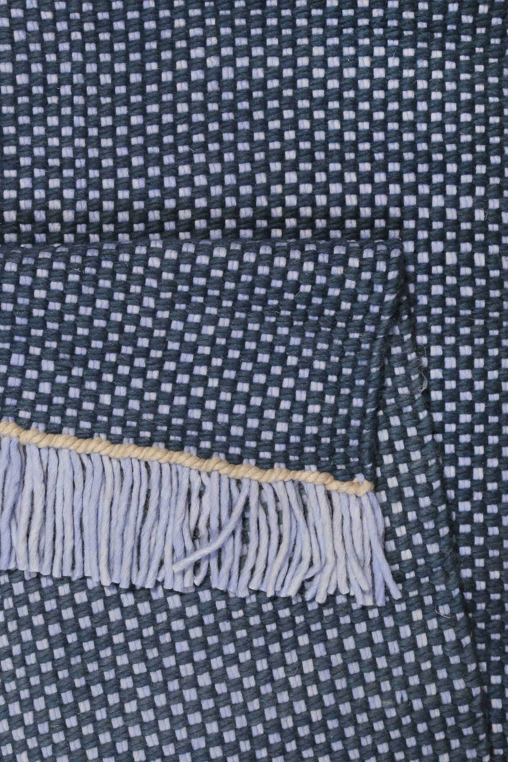 Esprit Handwebteppich Blau aus Wolle "Casa"