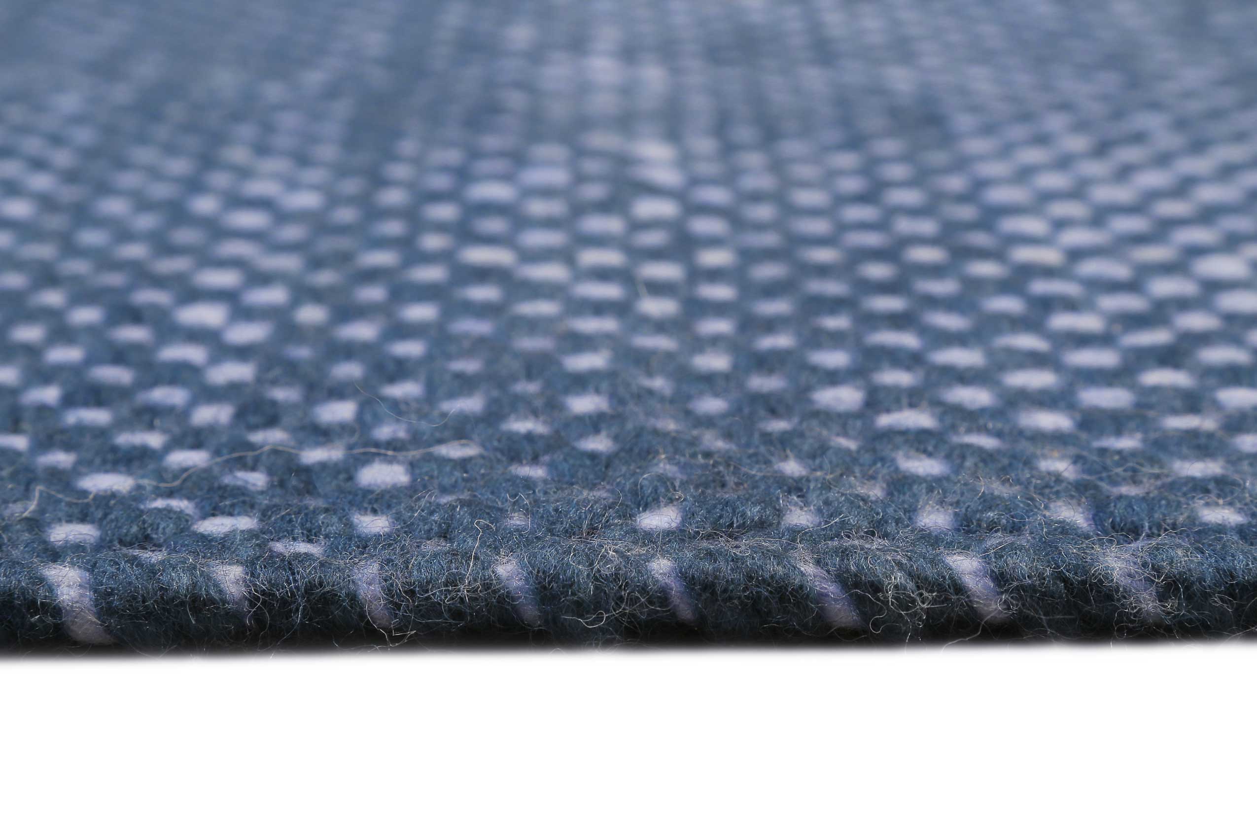 Esprit Handwebteppich Blau aus Wolle "Casa"
