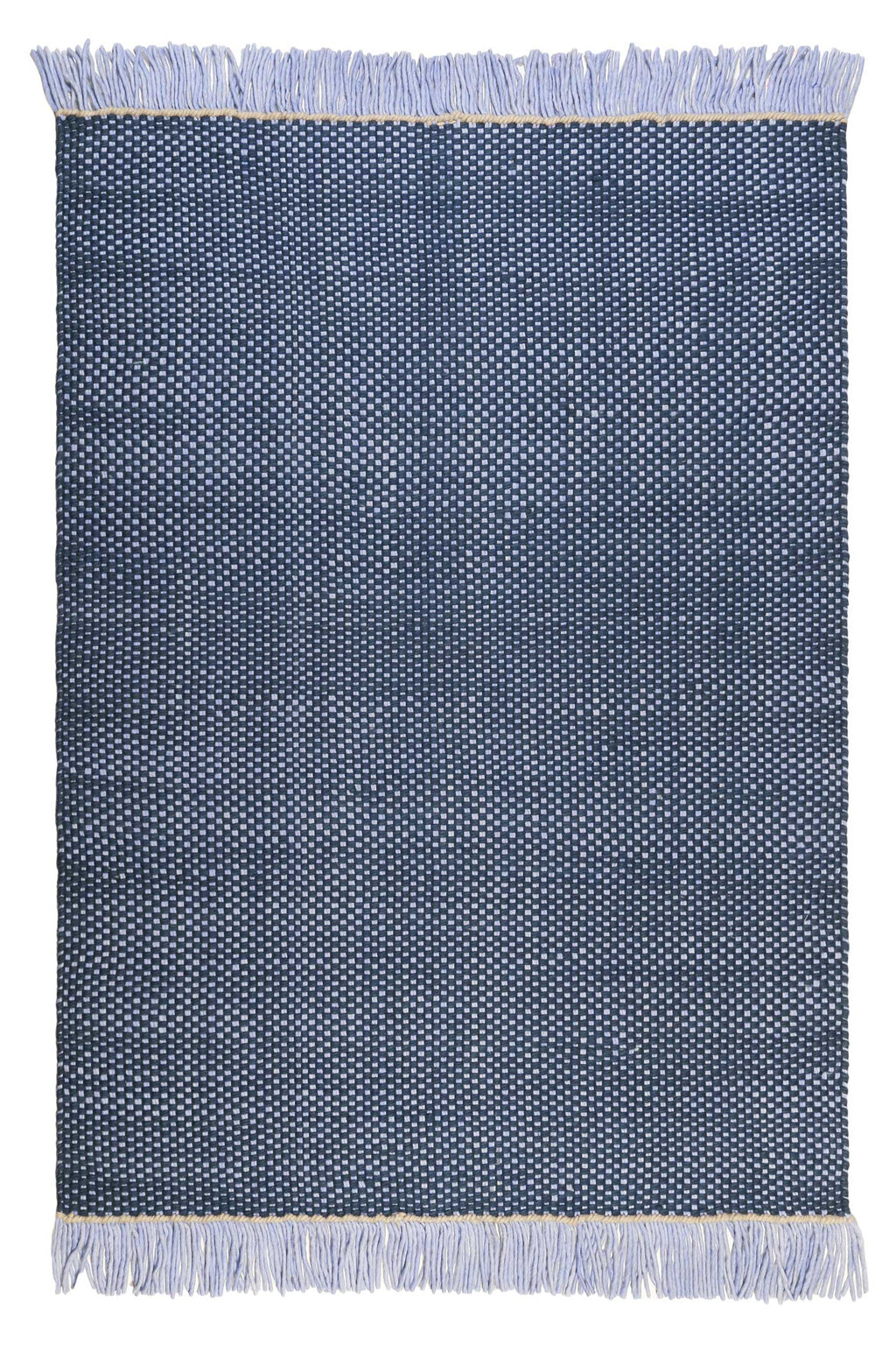 Esprit Handwebteppich Blau aus Wolle "Casa"