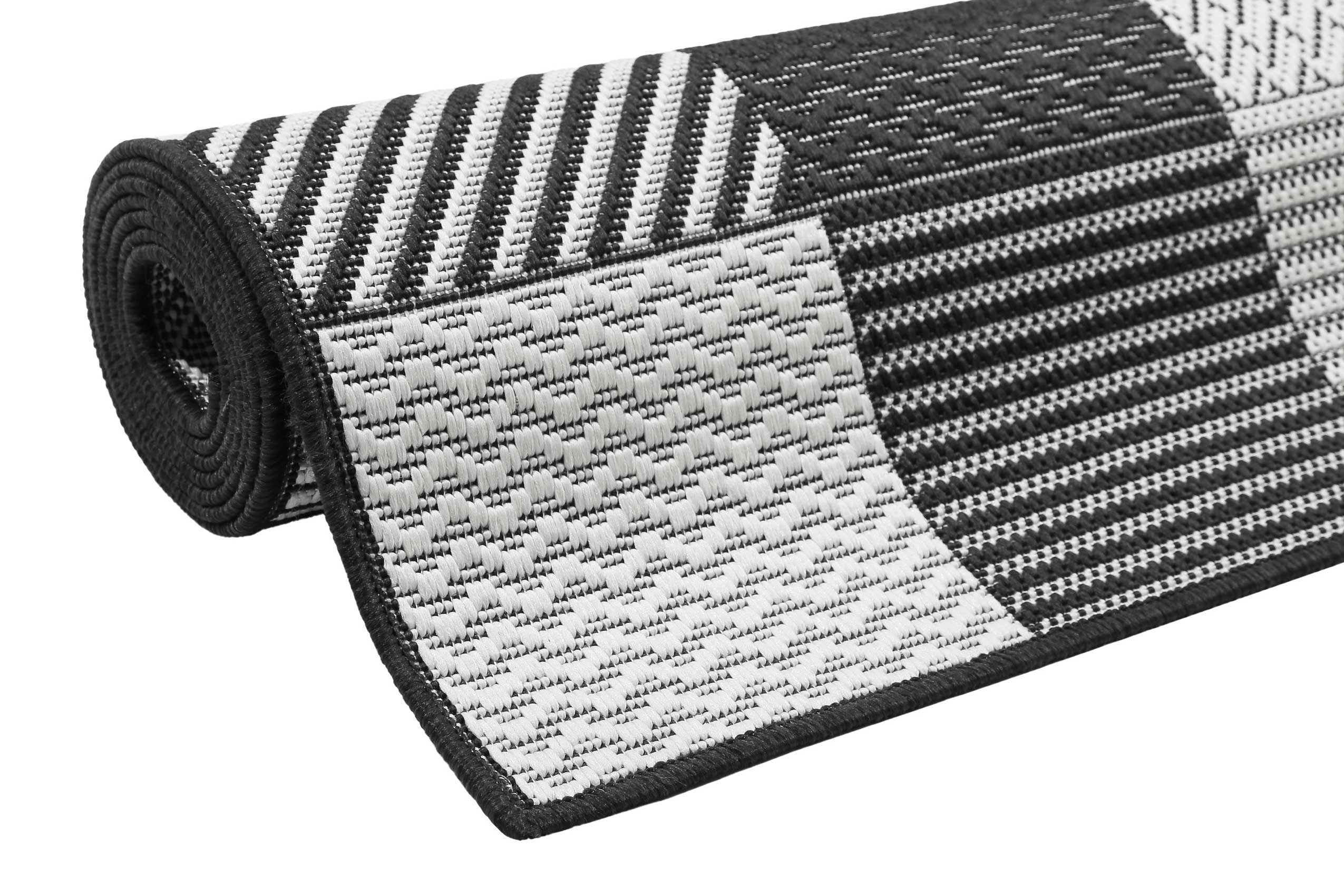 Esprit Teppich Weiß Schwarz In & Outdoor "Chester"