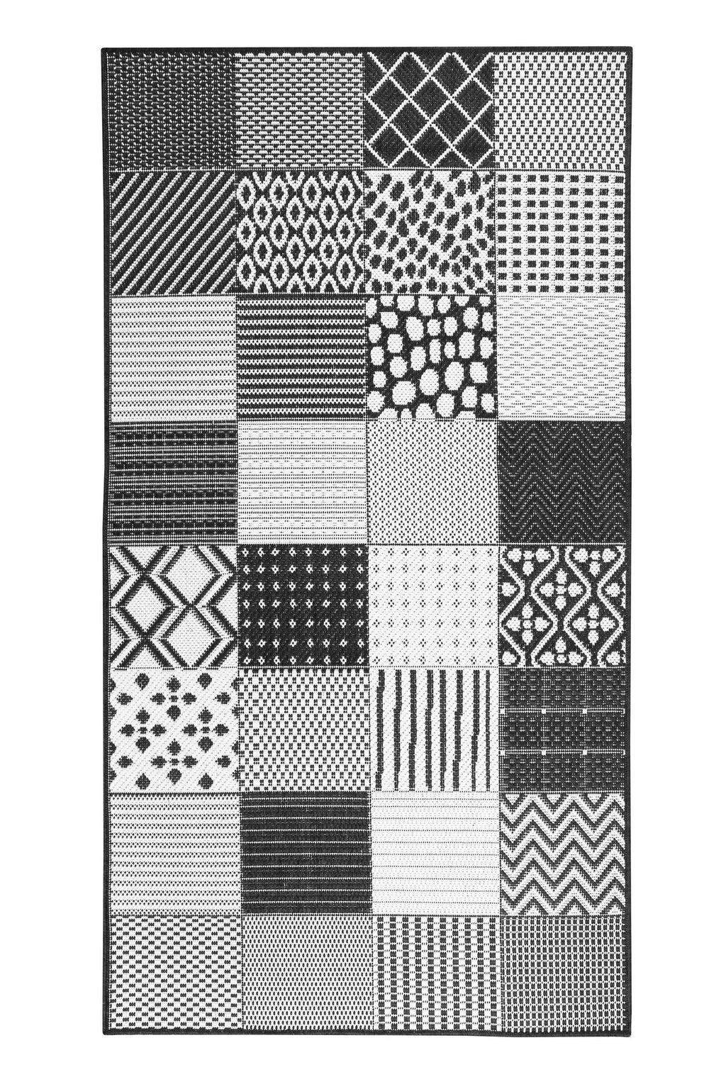 Esprit Teppich Weiß Schwarz In & Outdoor "Chester"