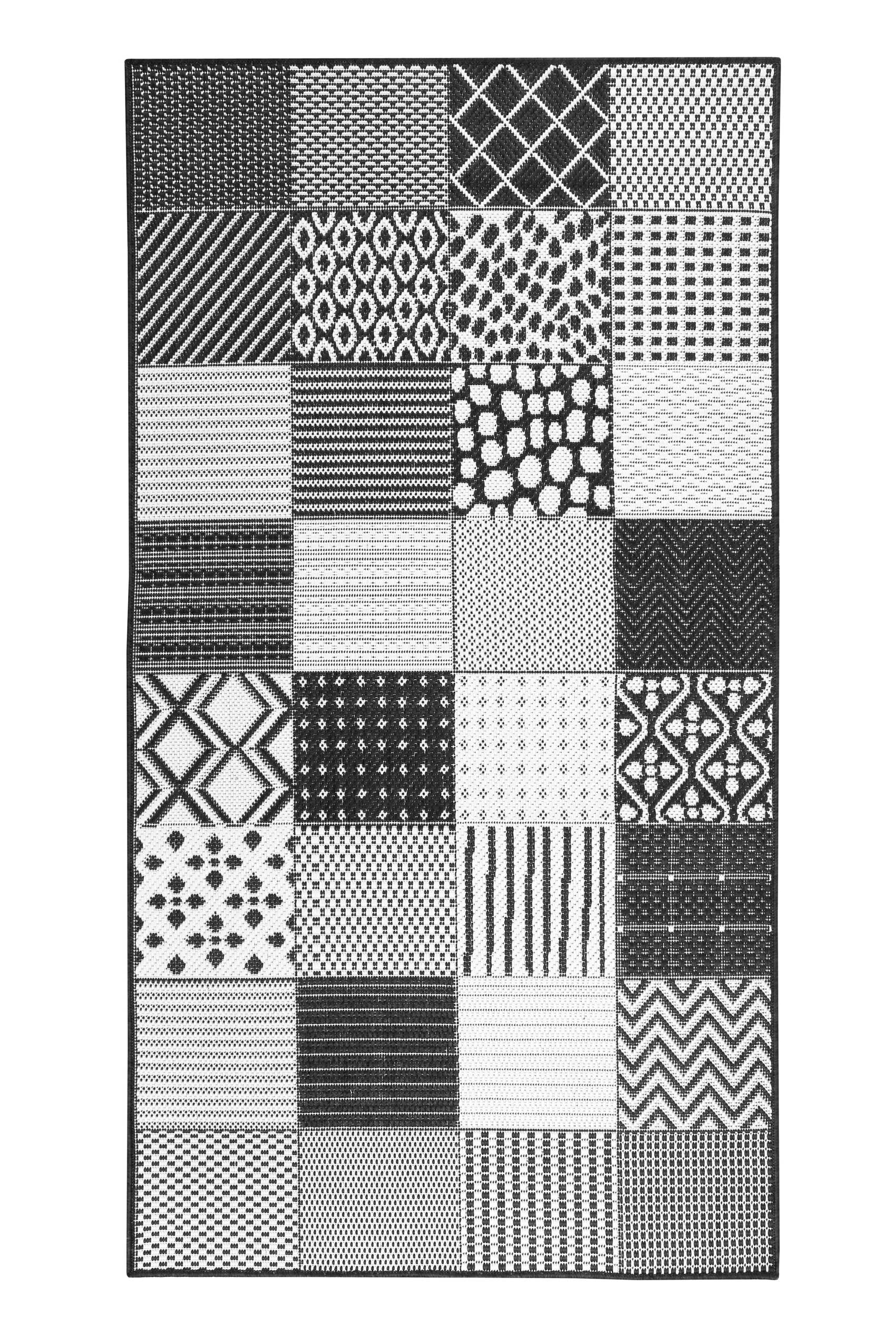 Esprit Teppich Weiß Schwarz In & Outdoor "Chester"