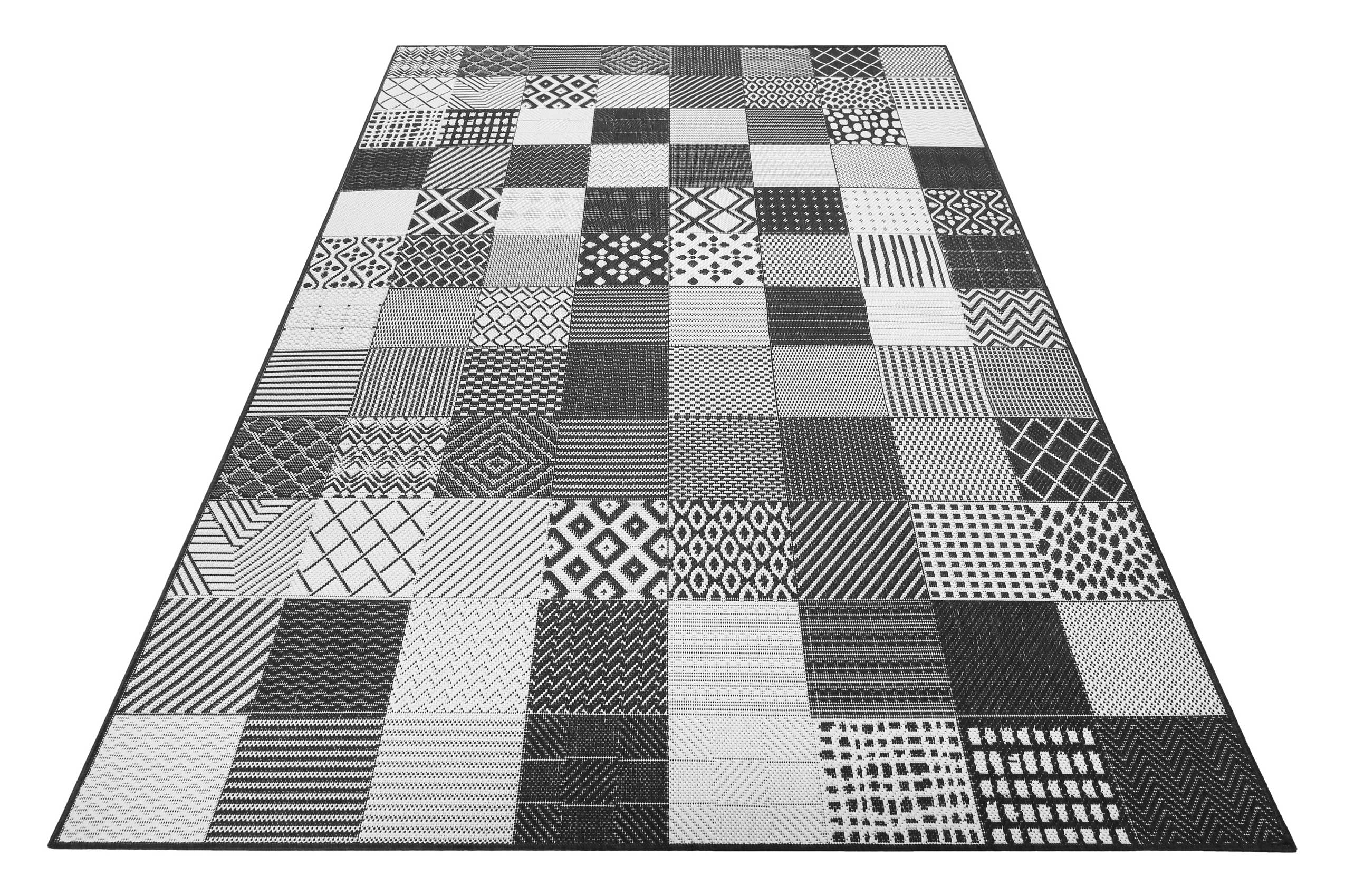 Esprit Teppich Weiß Schwarz In & Outdoor "Chester"