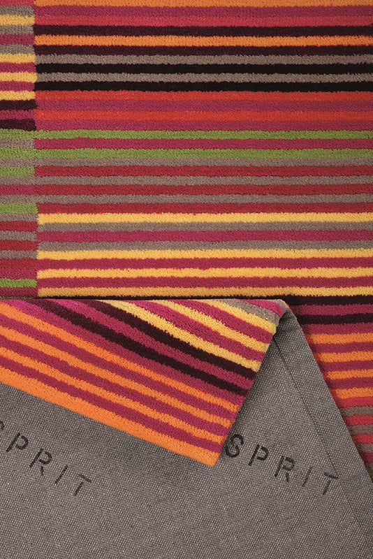 Esprit Kurzflor Teppich "Colorpop" rot grün