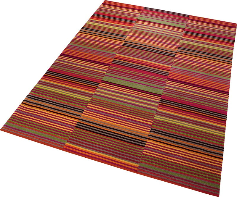 Esprit Kurzflor Teppich "Colorpop" rot grün