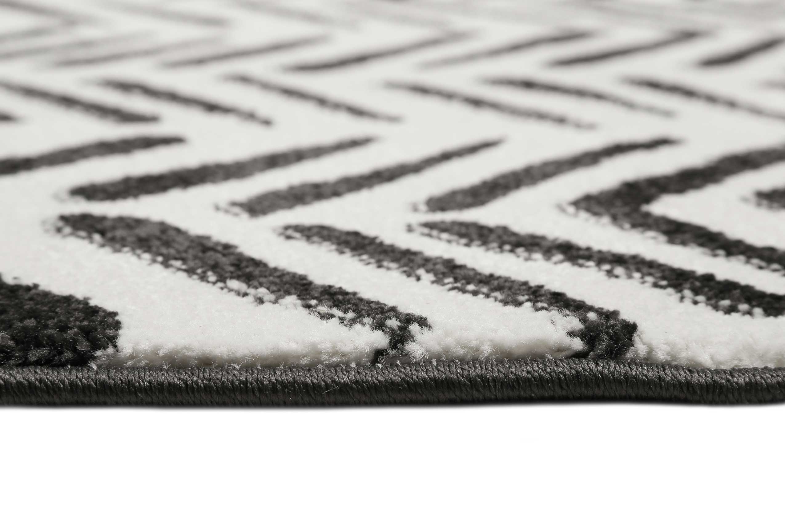 Esprit Teppich Weiß Schwarz Kurzflor "Congo"