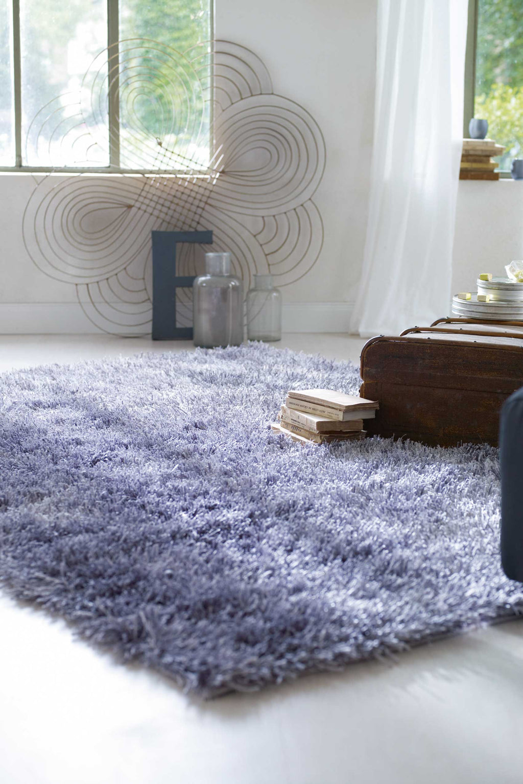 Esprit Hochflor Teppich Grau "Cool Glamour"
