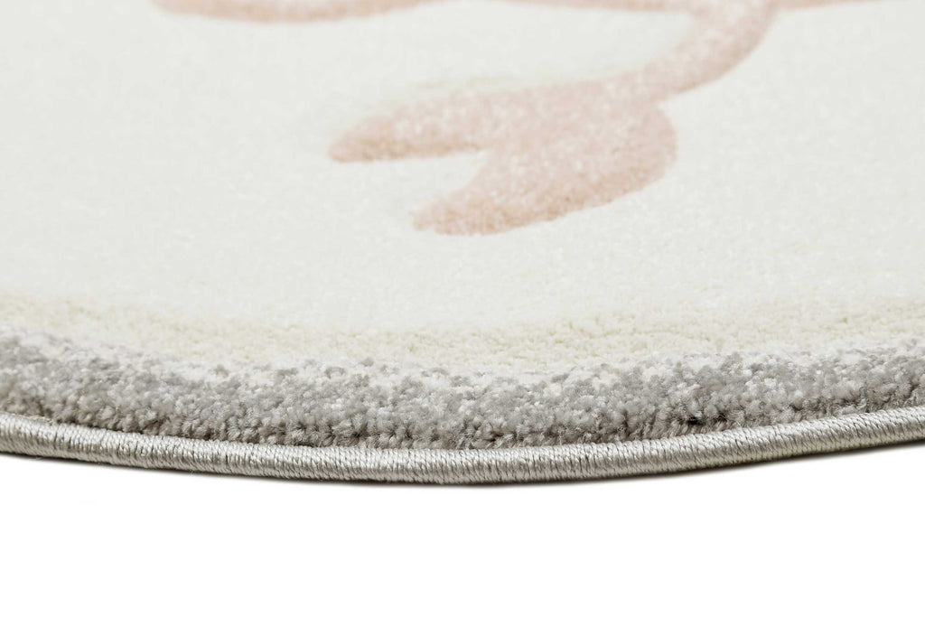 Esprit Kinderteppich Creme Weiß Rosa "CRAB"